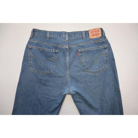Levi's 550 Relaxed Fit Straight Blue Denim Jeans Rugged Mens Sz 42 x 32 - Picture 7 of 8